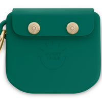 Meadow Green Snap Dog Treat Pouch | Dog Training Bag | Dog Bag for Treats | Carry Wet or Dry Treats | Silicone Pouch for Dog | Sunny Tails