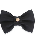 Black Linen Dog Bow Tie | Wedding Dog Bow Tie | Shop Sunny Tails