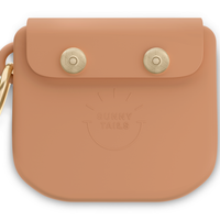 Chai Brown Snap Dog Treat Pouch | Dog Training Bag | Dog Bag for Treats | Carry Wet or Dry Treats | Silicone Pouch for Dog | Sunny Tails