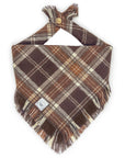 Cozy Cabin Flannel Frayed Dog Bandana - SUNNY TAILS