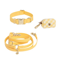 Dandelion Yellow Cloud Dog Collar Bundle