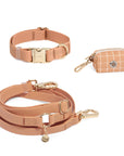 Chai Brown Wide Cloud Dog Collar Bundle 3/4"