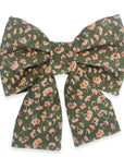 Autumn Florals Corduroy Dog Sailor Bow | Fall Dog Sailor Bow | Shop Sunny Tails
