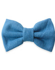 Indigo Blue Denim Dog Bow Tie - SUNNY TAILS