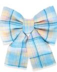 Spring Plaid Dog Sailor Bow - SUNNY TAILS