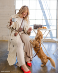 Espresso Brown 4-in-1 Convertible Hands Free Cloud Dog Leash | Multifunctional, Waterproof, and Lightweight Dog Leash | No Pull Dog Harness | Snap Dog Treat Pouch | Dog Waste Poop Bag Dispenser