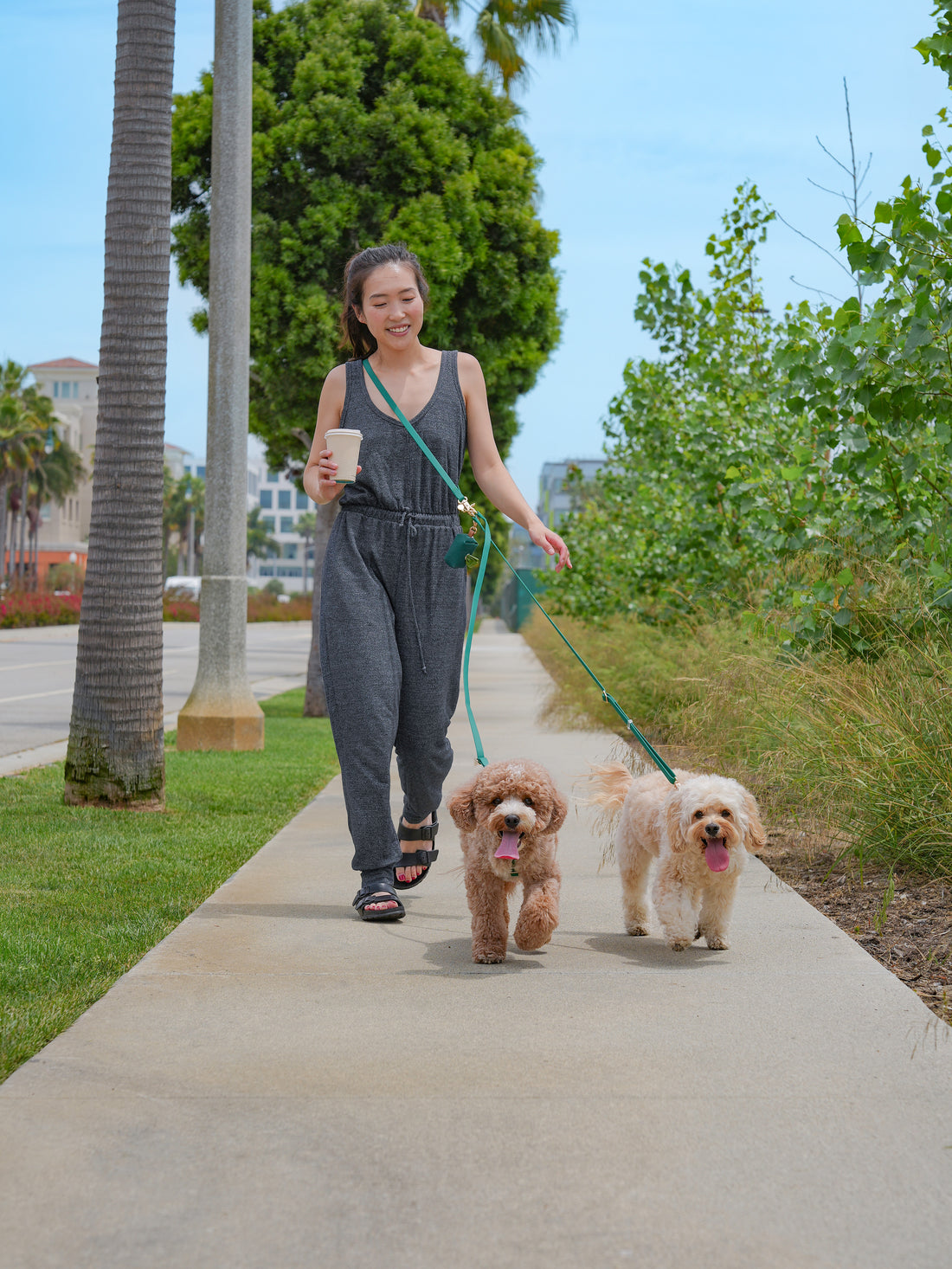 Meadow Green Cloud Leash 4-Way Extension | Leash Connector | Extend Leash, Walk 2 Dogs, or Add a Traffic Handle