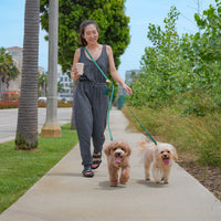 Dandelion Yellow Cloud Leash 4-Way Extension | Leash Connector | Extend Leash, Walk 2 Dogs, or Add a Traffic Handle