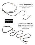 Dandelion Yellow Cloud Leash Extension - SUNNY TAILS