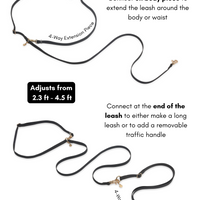 Chai Brown Cloud Leash 4-Way Extension 3/4"