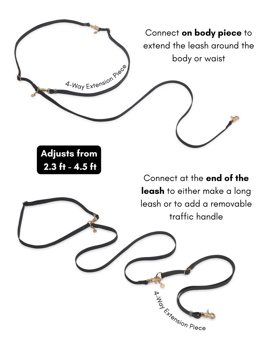 Lavender Haze Cloud Leash 4-Way Extension