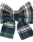 Evergreen Plaid Dog Sailor Bow | Holiday Dog Sailor Bow | Shop Sunny Tails