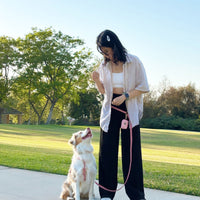 Perfect Pink Convertible Hands Free Cloud Dog Leash | Multifunctional, Waterproof, and Lightweight Dog Leash | Shop Sunny Tails