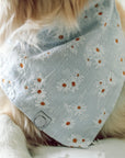 Embroidered Daisies Dog Bandana - SUNNY TAILS
