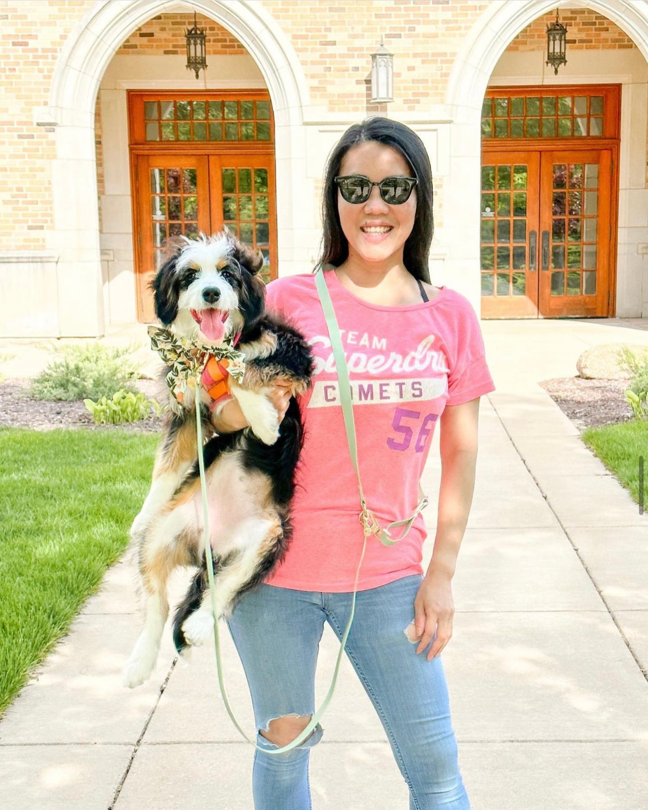 Pistachio Green Convertible Hands Free Cloud Dog Leash | Multifunctional, Waterproof, and Lightweight Dog Leash | Shop Sunny Tails