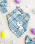 Spring Plaid Boba Bunny Dog Bandana - SUNNY TAILS