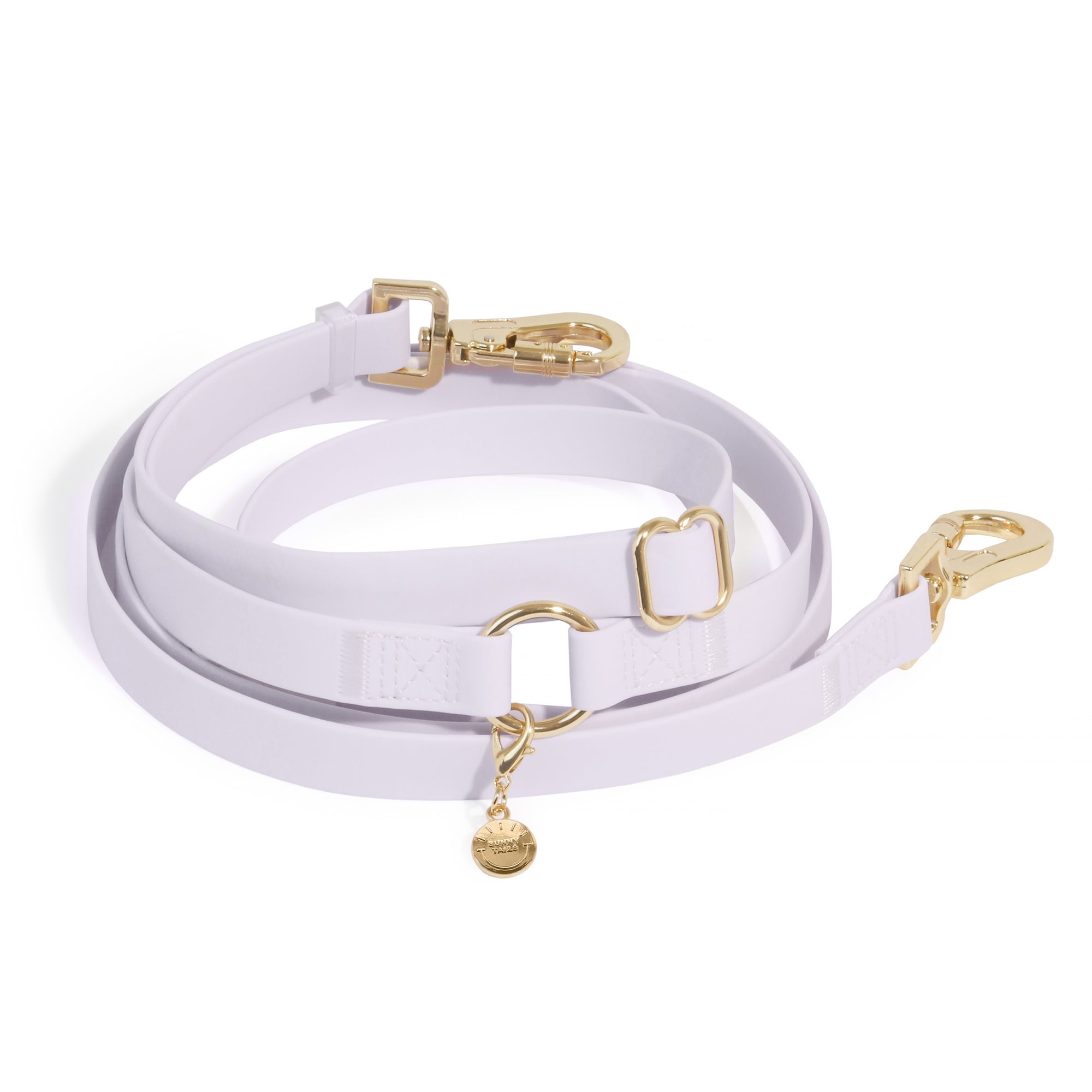 Lavender Haze Lilac Convertible Hands Free Cloud Dog Leash | Multifunctional, Waterproof, and Lightweight Dog Leash | Shop Sunny Tails