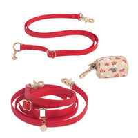 Cherry Red Cloud Convertible Leash Extension Bundle