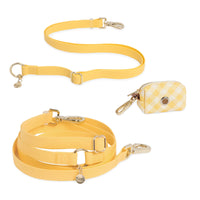 Dandelion Yellow Wide Cloud Convertible Leash Extension Bundle 3/4"