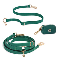 Meadow Green Wide Cloud Convertible Leash Extension Bundle 3/4"