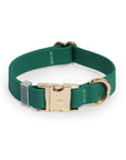 Meadow Green Waterproof Dog Collar | Dark Green Quick Release Collar | Available in 3 Sizes | Durable Dog Collars | Shop Sunny Tails