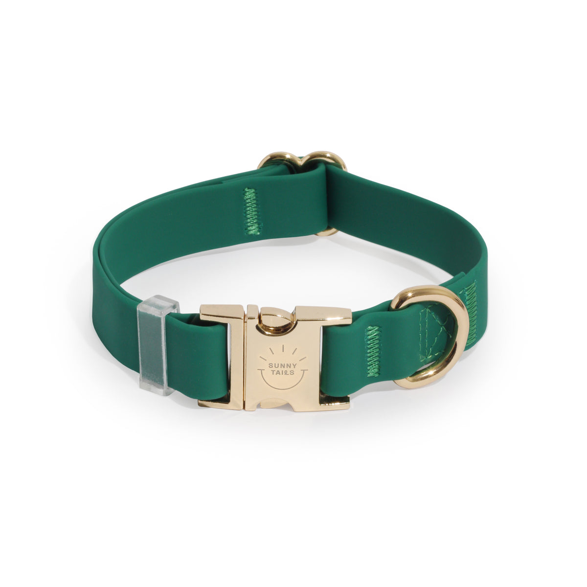 Dog collar leather with small classic grain - Dark green – The Dog Musthaves