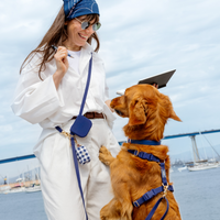 Signature Navy Blue Cloud Lite Dog Harness | Dark Blue Waterproof Dog Harness | No Pull Front Attachment | Available in 4 Sizes | Sunny Tails