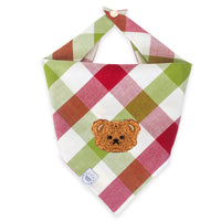 Picnic Plaid Teddy Bear Dog Bandana
