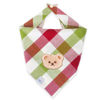 Picnic Plaid Teddy Bear Dog Bandana