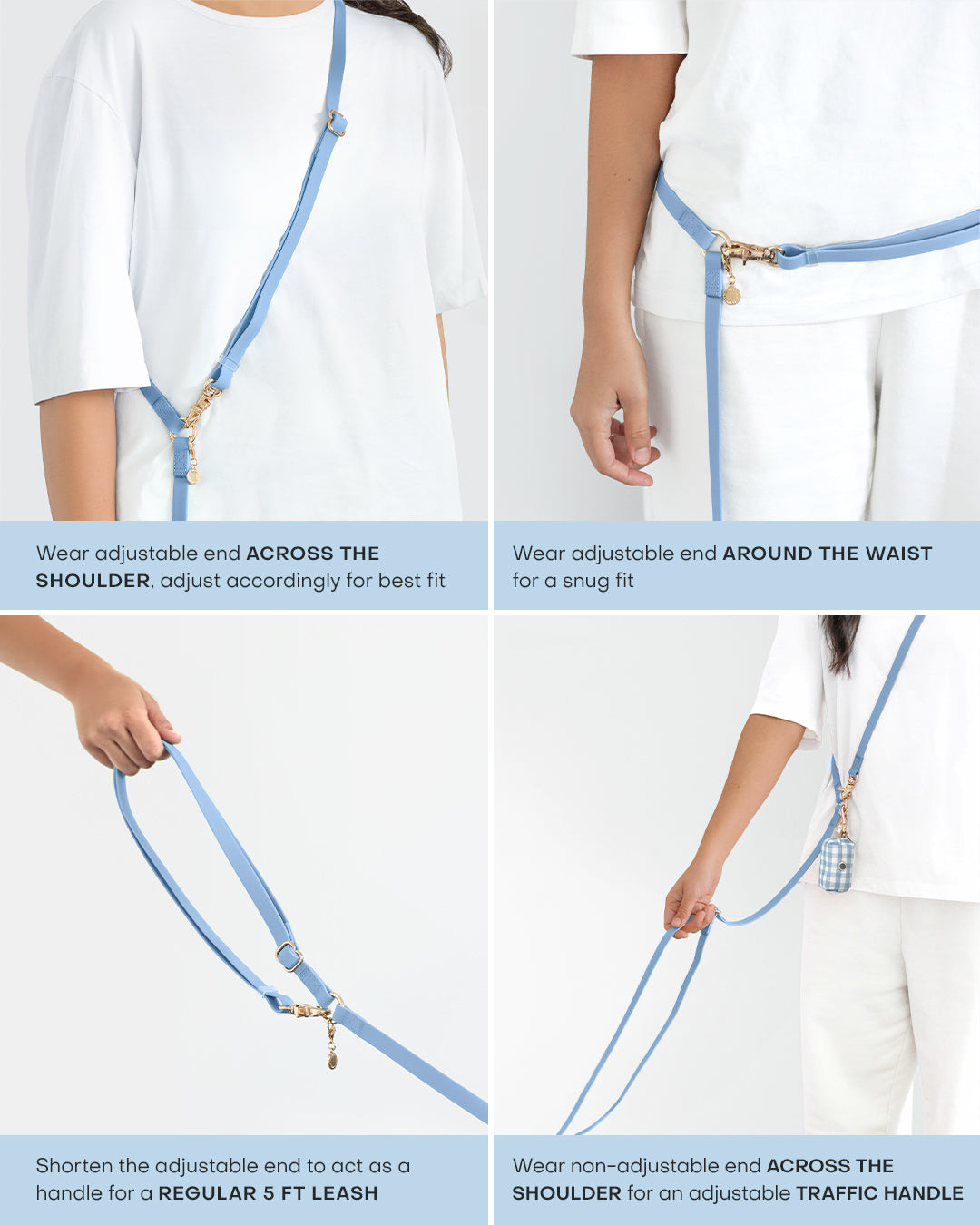 Dandelion Yellow 4-in-1 Convertible Hands Free Cloud Dog Leash