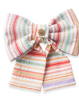 Sherbet Rainbow Dog Sailor Bow | Summer Dog Sailor Bow | Shop Sunny Tails