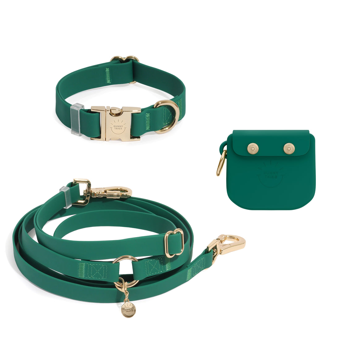 Cloud Dog Collar Treat Pouch Bundle Wide