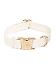 Cloud White Waterproof Dog Collar | White Quick Release Collar | Available in 3 Sizes | Durable Dog Collars | Wedding Dog Collar