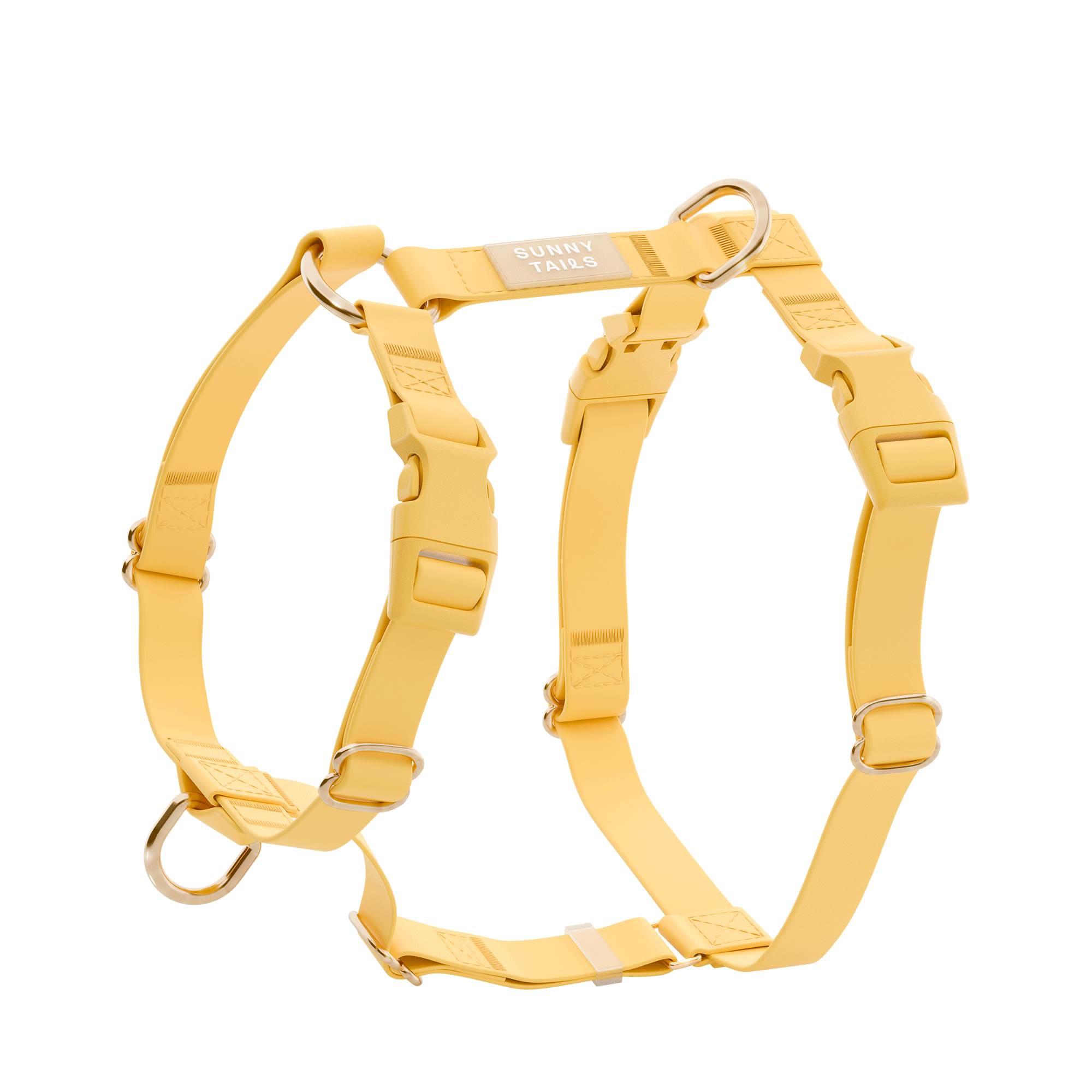 Dandelion Yellow Cloud Lite Dog Harness | Waterproof Dog Harness | No Pull Front Attachment | Available in 3 Sizes