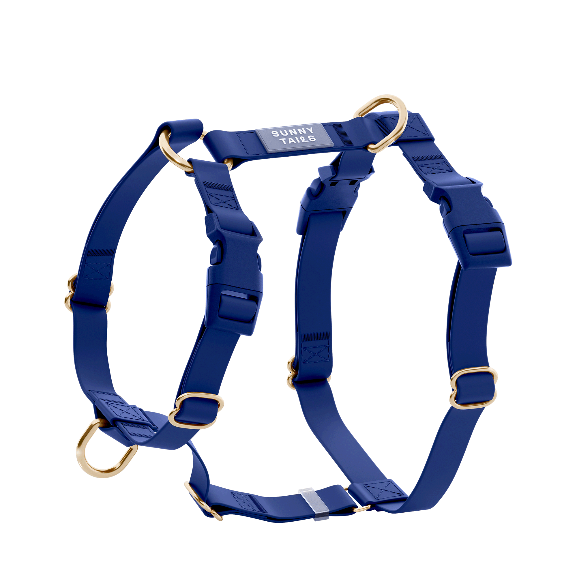 Signature Navy Blue Cloud Lite Dog Harness | Dark Blue Waterproof Dog Harness | No Pull Front Attachment | Available in 4 Sizes | Sunny Tails