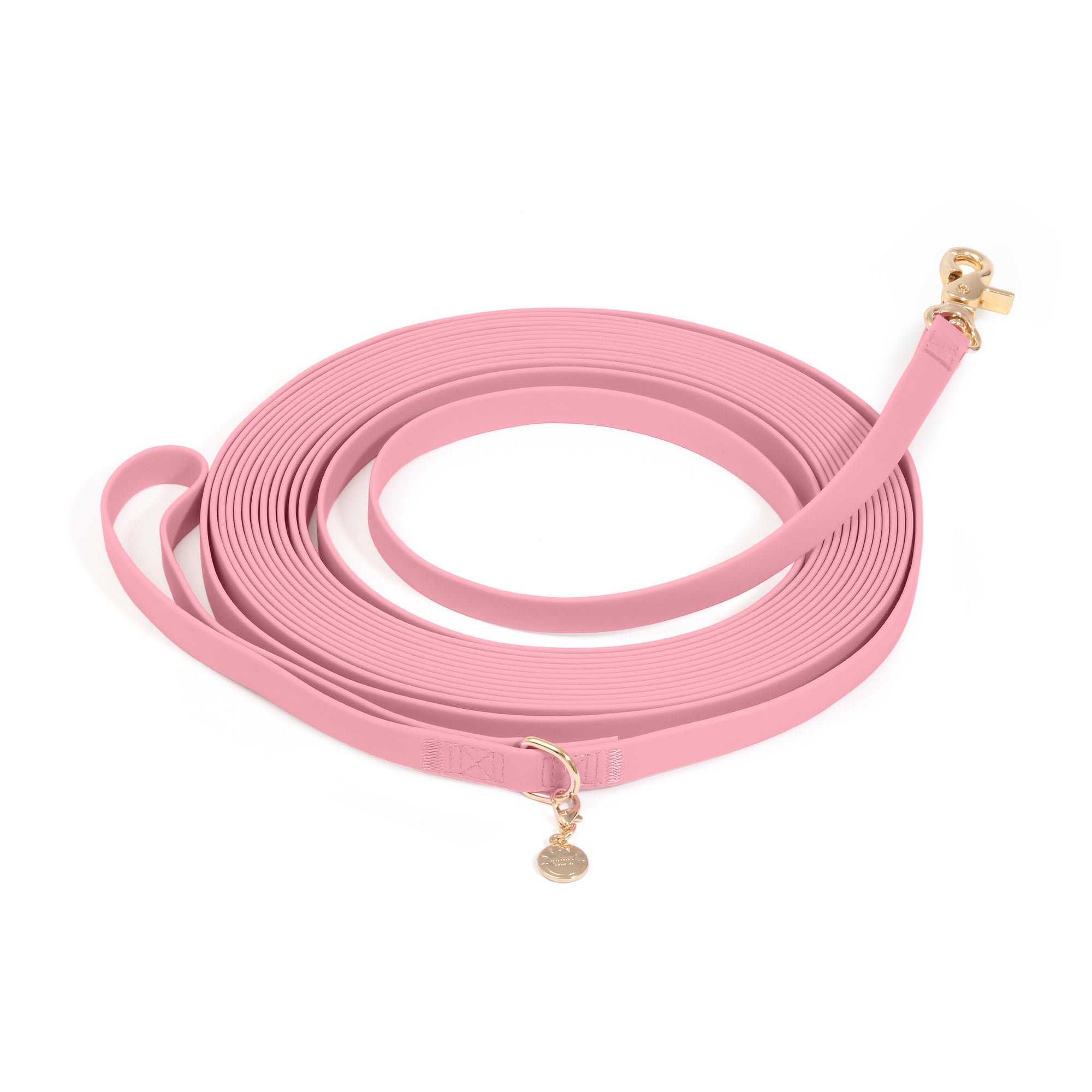 Perfect Pink Waterproof Cloud 30 Ft Dog Leash | Lightweight PVC Long Leash | Odor Proof, Stink Proof, and Durable Dog Lead | Available in 3 Lengths