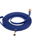 Signature Navy Waterproof Cloud 30 ft Long Line | Dark Blue Lightweight PVC Long Leash | Odor Proof, Stink Proof, and Durable Dog Lead