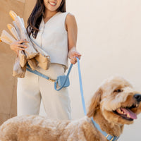 Malibu Blue Snap Dog Treat Pouch | Dog Training Bag | Dog Bag for Treats | Carry Wet or Dry Treats | Silicone Pouch for Dog | Sunny Tails
