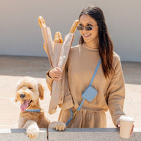 Malibu Blue Snap Dog Treat Pouch | Dog Training Bag | Dog Bag for Treats | Carry Wet or Dry Treats | Silicone Pouch for Dog | Sunny Tails