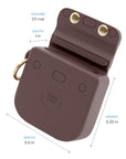 Espresso Brown Snap Dog Treat Pouch | Dog Training Bag | Dog Bag for Treats | Carry Wet or Dry Treats | Silicone Pouch for Dog | Sunny Tails