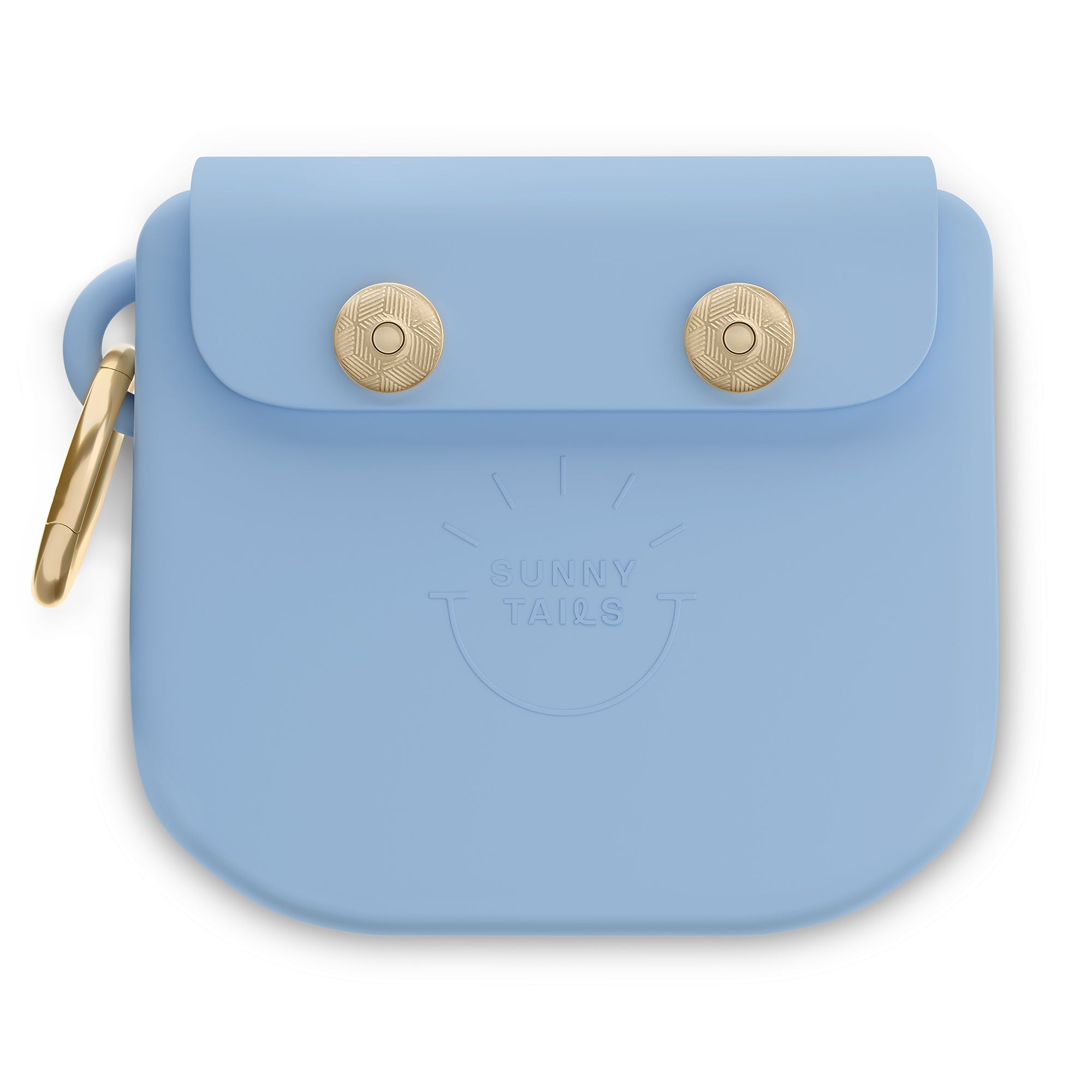 Malibu Blue Snap Dog Treat Pouch | Dog Training Bag | Dog Bag for Treats | Carry Wet or Dry Treats | Silicone Pouch for Dog | Sunny Tails