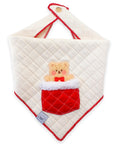 Sherpa Stocking Teddy Bandana - Beige - SUNNY TAILS