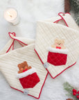 Sherpa Stocking Teddy Bandana - Beige - SUNNY TAILS