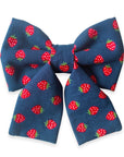 Strawberry Jeans Dog Sailor Bow - SUNNY TAILS