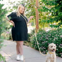 Chai Brown Wide Cloud Leash 4-Way Extension