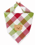 Picnic Plaid Teddy Dog Bandana | Teddy Bear Dog Bandana | Shop Sunny Tails