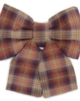 Woodland Wander Plaid Dog Sailor Bow - SUNNY TAILS