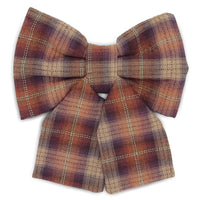 Woodland Wander Plaid Dog Sailor Bow - SUNNY TAILS