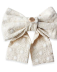 Eyelet Daisies Dog Sailor Bow