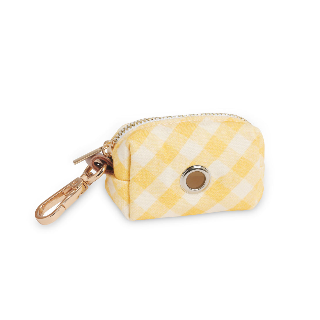 Dandelion Yellow Gingham Waste Bag Holder